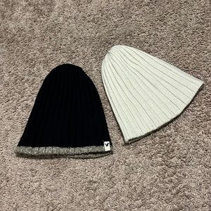 American Eagle Reversible Beanies (2)